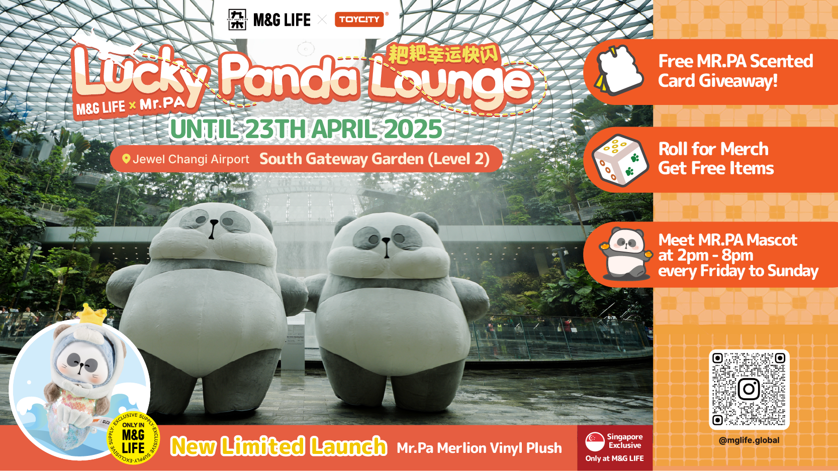 M&G LIFE Presents MR.PA Pop-Up at Jewel Changi Airport, Featuring Exclusive Launches and Interactive Fun