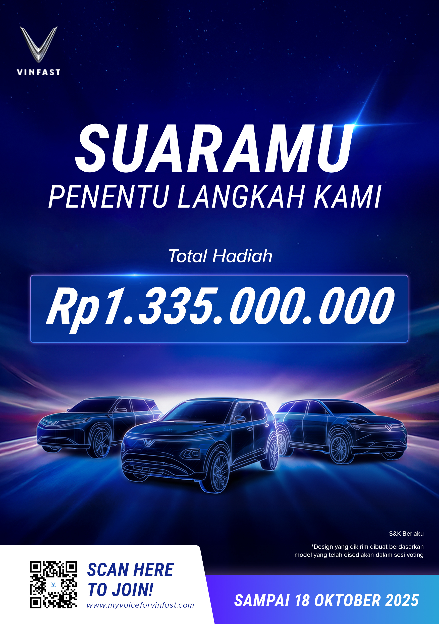 “Your Voice, Our Future” (“Suaramu Penentu Langkah Kami”) is a landmark future vehicle design voting program tailored for Indonesian consumers and conducted on a unprecedented nationwide scale.