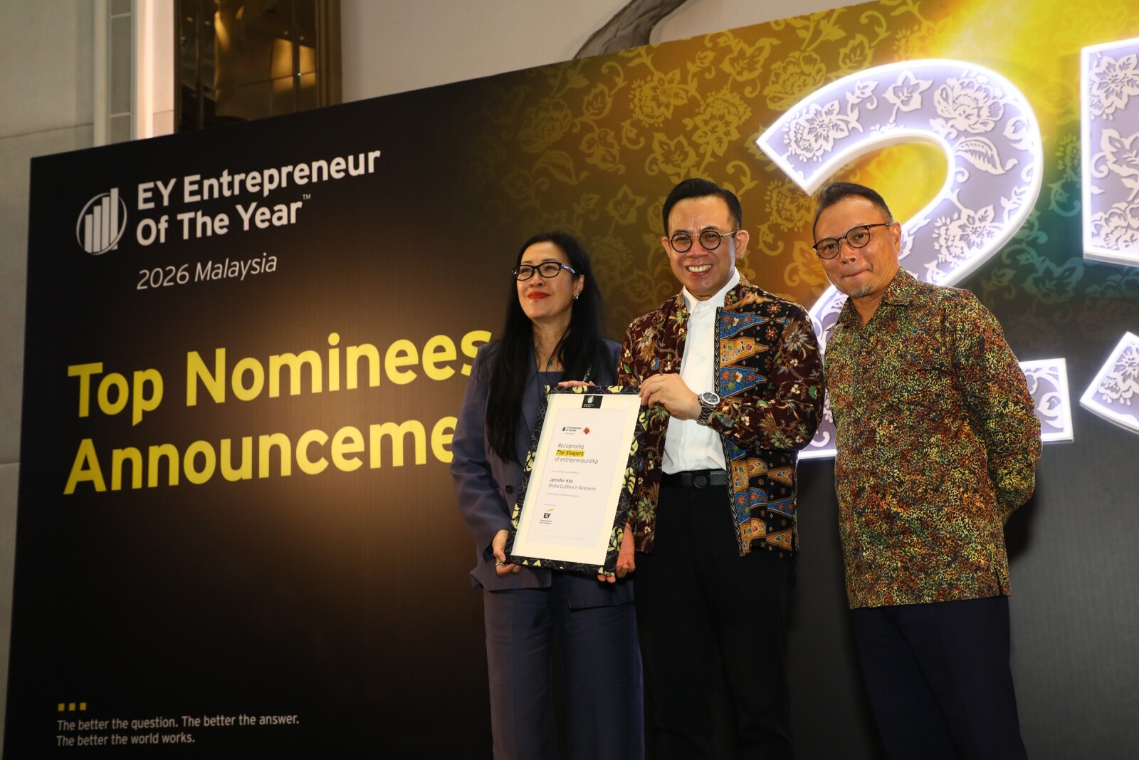 Media OutReach Newswire Founder & CEO Jennifer Kok, Top Nominee for the EY Entrepreneur Of the Year 2026 Malaysia awards, in the Woman Entrepreneur category